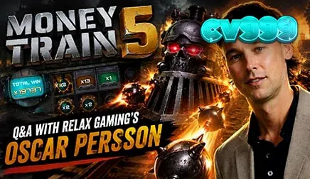 Money Train 5 স্লট গেমের একটি দৃশ্য যেখানে নতুন ক্যারেক্টার এবং ট্রেন মেকানিক্স প্রদর্শিত হচ্ছে